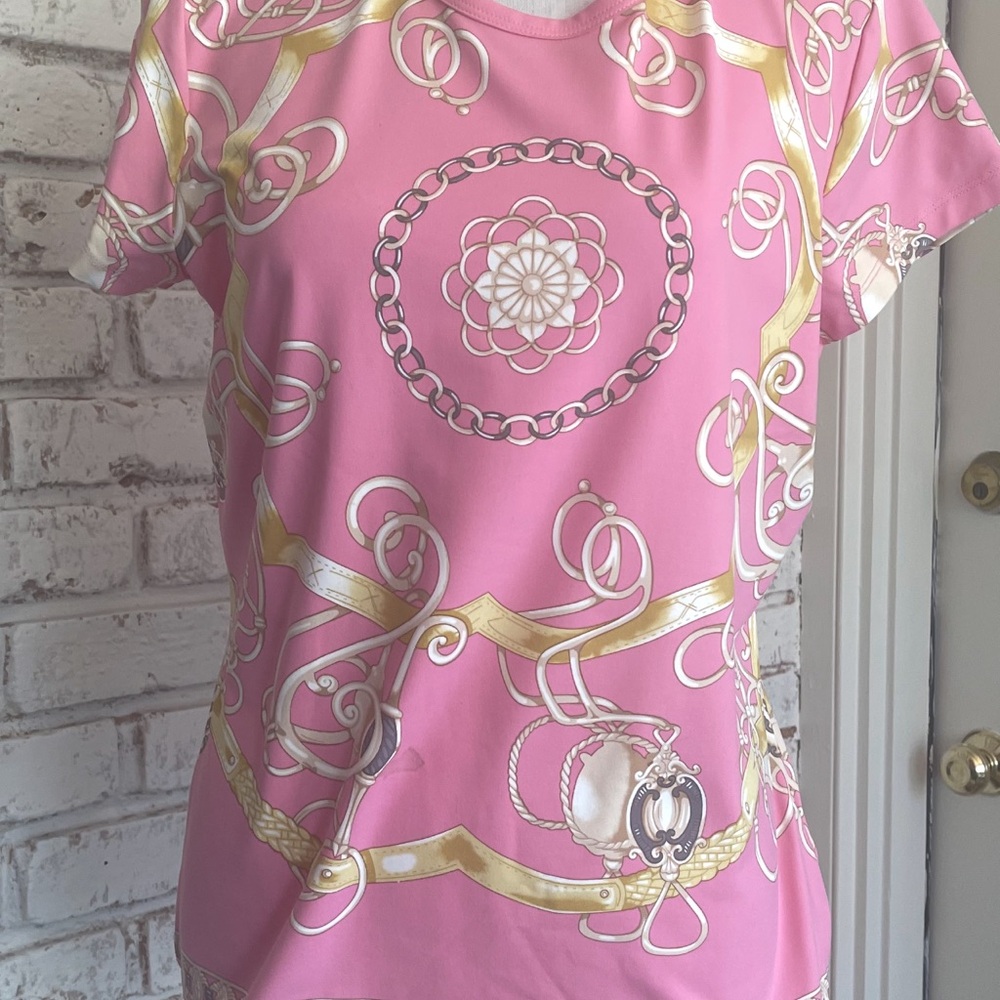 Pink Graphic Short Sleeve T-Shirt